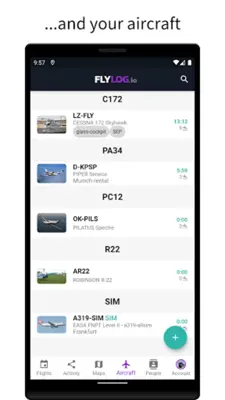 FlyLog.io Pilot Logbook with VFR navigation android App screenshot 10