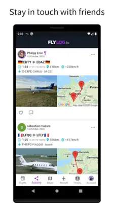 FlyLog.io Pilot Logbook with VFR navigation android App screenshot 12