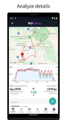 FlyLog.io Pilot Logbook with VFR navigation android App screenshot 13