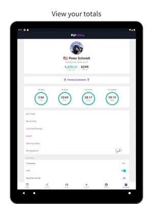 FlyLog.io Pilot Logbook with VFR navigation android App screenshot 1